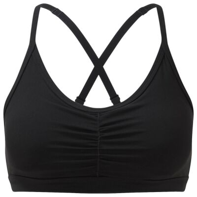 Women's TriDri® ruched sports bra (medium impact) Thumbnail