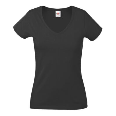 Fruit of the Loom Lady Fit Value V Neck T-Shirt Thumbnail