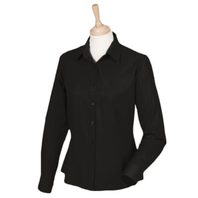 Henbury Ladies Long Sleeve Wicking Shirt Thumbnail
