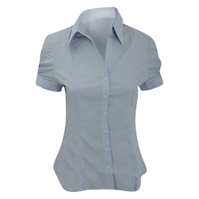 Brook Taverner Ladies Paduli Short Sleeve Poplin Shirt Thumbnail