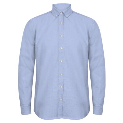 Henbury Modern Long Sleeve Regular Fit Oxford Shirt Thumbnail
