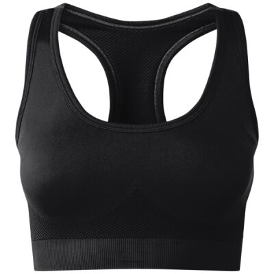 TriDri® seamless '3D fit' multi-sport sculpt solid colour bra Thumbnail