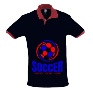 SOL'S Prince Contrast Cotton Piqué Polo Shirt Thumbnail